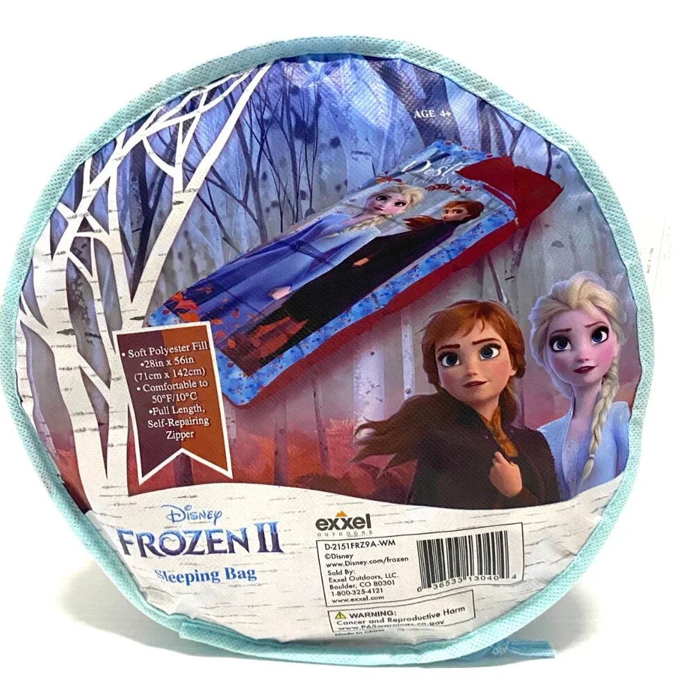 Disney Frozen 2 Sleeping Bag with 45 Degree Temperature Rating- Brand New - Picture 3 of 4